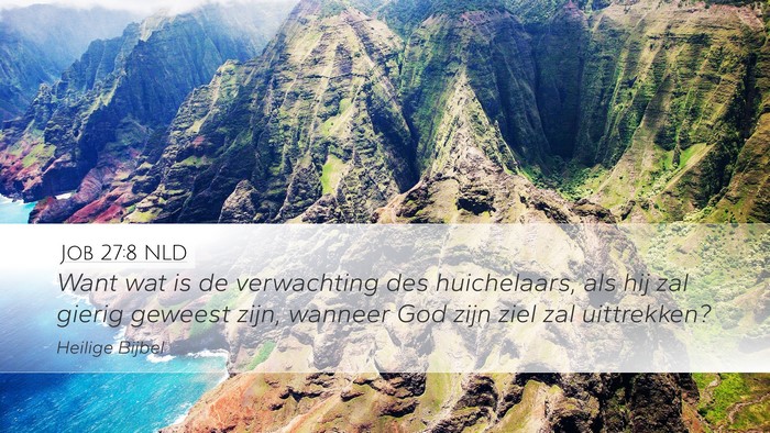 Job 27:8 NLD Bible Verse Image