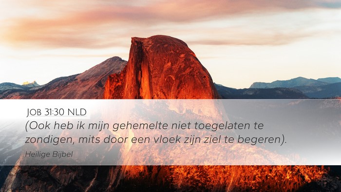Job 31:30 NLD Bible Verse Image
