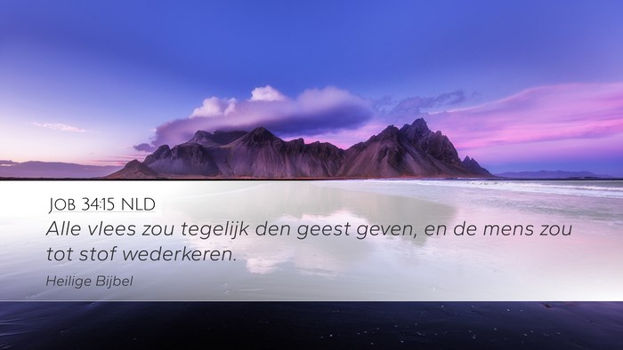 Job 34:15 NLD Bible Verse Image