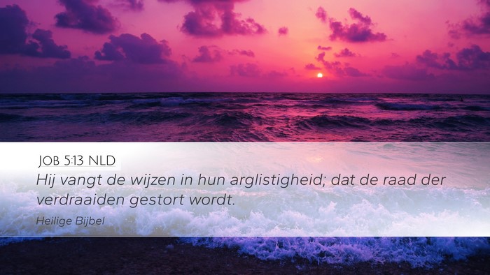 Job 5:13 NLD Bible Verse Image