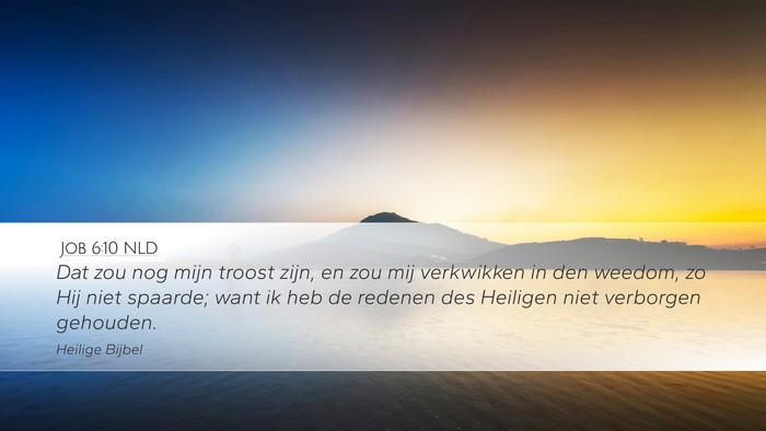 Job 6:10 NLD Bible Verse Image