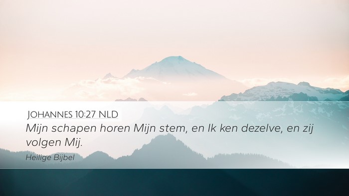 Johannes 10:27 NLD Bible Verse Image