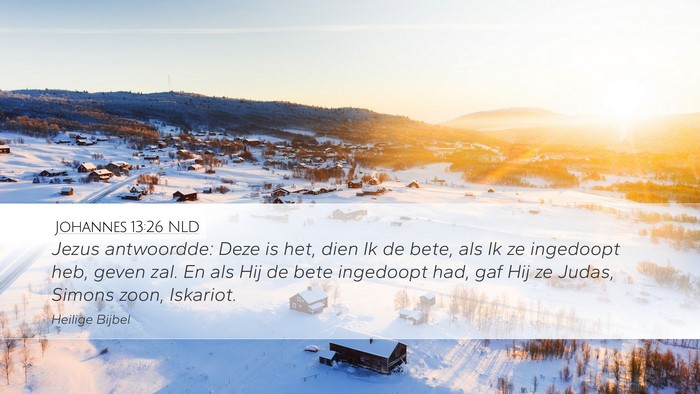 Johannes 13:26 NLD Bible Verse Image