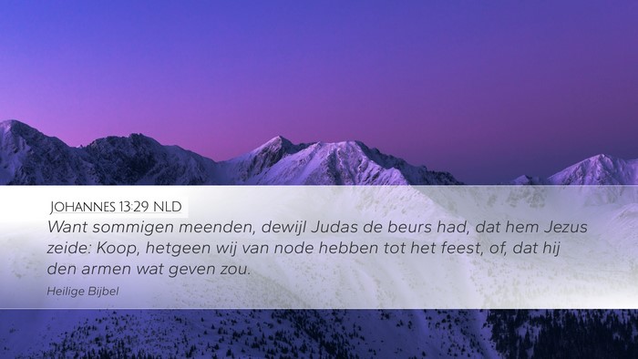 Johannes 13:29 NLD Bible Verse Image
