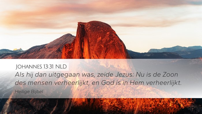 Johannes 13:31 NLD Bible Verse Image