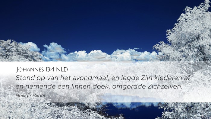 Johannes 13:4 NLD Bible Verse Image