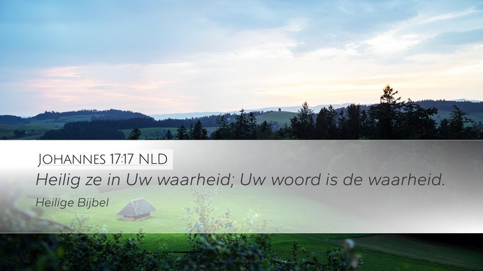 Johannes 17:17 NLD Bible Verse Image