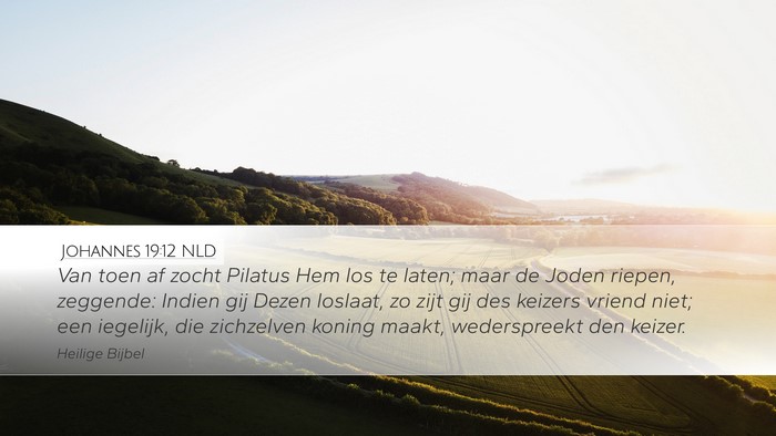 Johannes 19:12 NLD Bible Verse Image