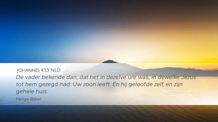 Johannes 4:53 NLD Bible Verse Image