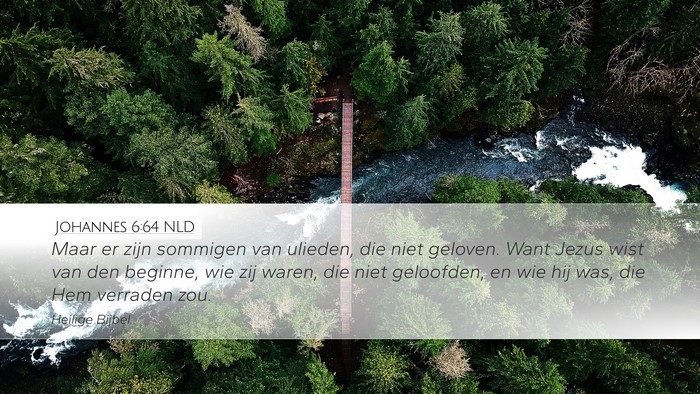Johannes 6:64 NLD Bible Verse Image