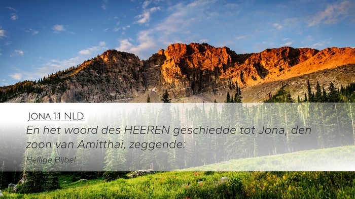 Jona 1:1 NLD Desktop Wallpaper - En het woord des HEEREN geschiedde tot Jona, den - Desktop Bible Verse Wallpaper