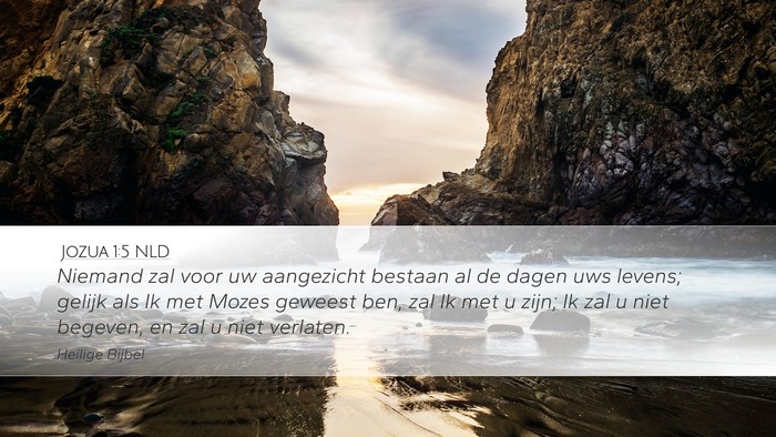 Jozua 1:5 NLD Bible Verse Image