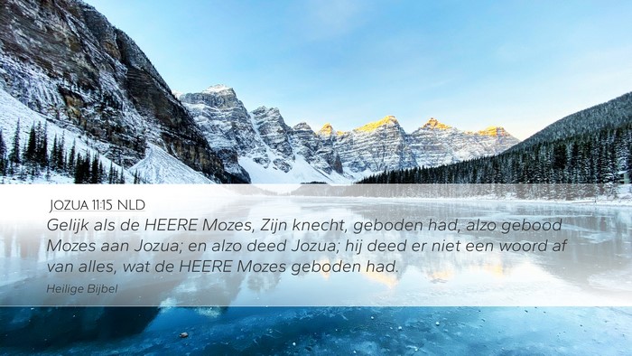 Jozua 11:15 NLD Bible Verse Image