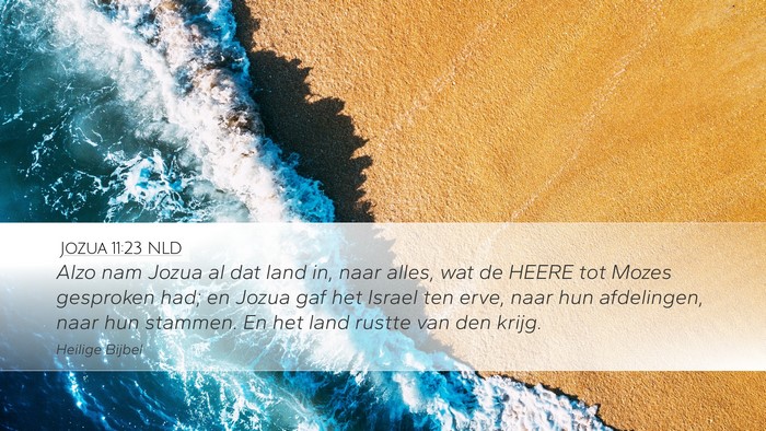 Jozua 11:23 NLD Bible Verse Image