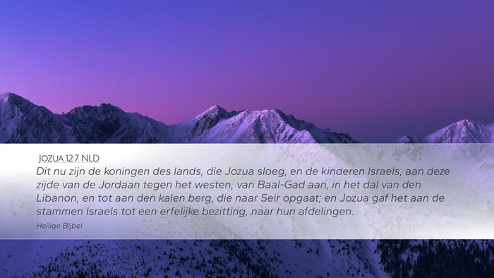 Jozua 12:7 NLD Bible Verse Image