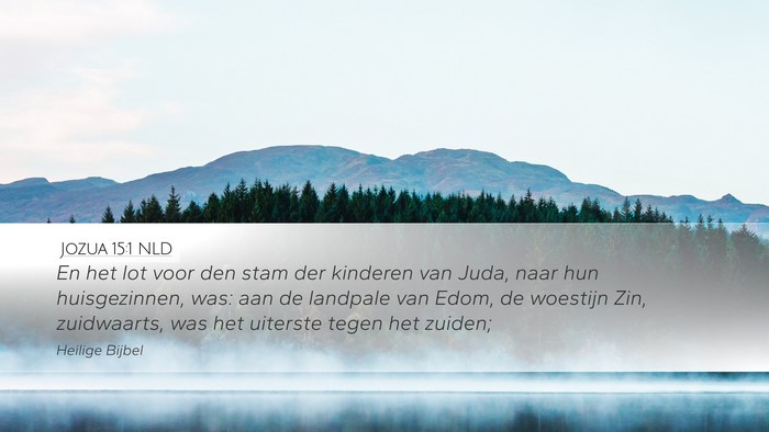 Jozua 15:1 NLD Bible Verse Image