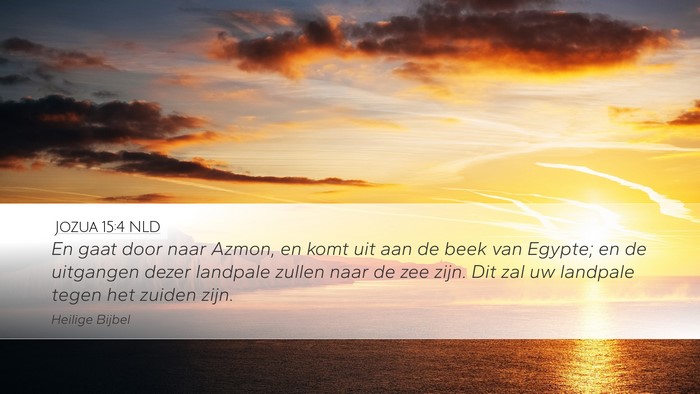 Jozua 15:4 NLD Bible Verse Image