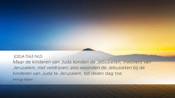 Jozua 15:63 NLD Bible Verse Image
