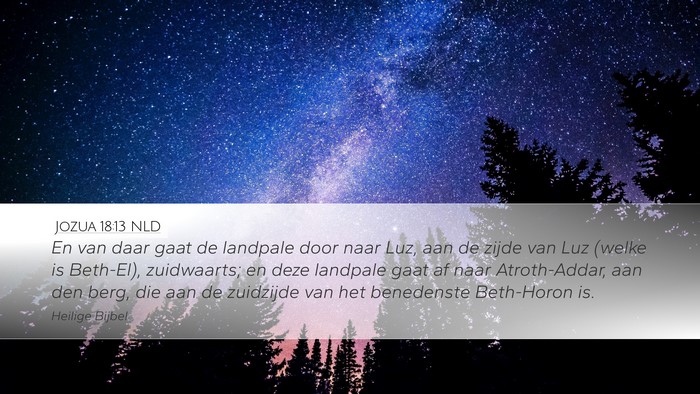 Jozua 18:13 NLD Bible Verse Image