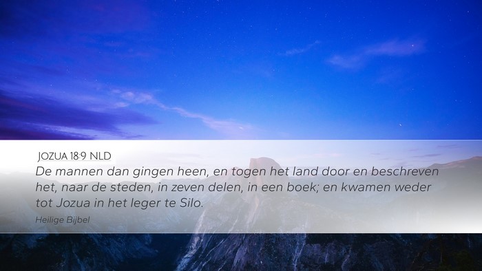 Jozua 18:9 NLD Bible Verse Image