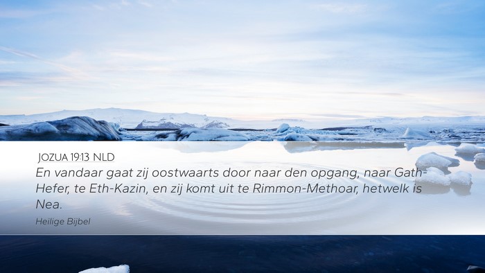 Jozua 19:13 NLD Bible Verse Image