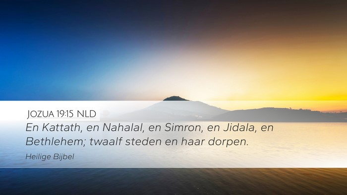 Jozua 19:15 NLD Bible Verse Image