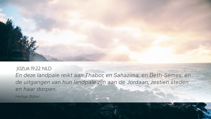 Jozua 19:22 NLD Bible Verse Image