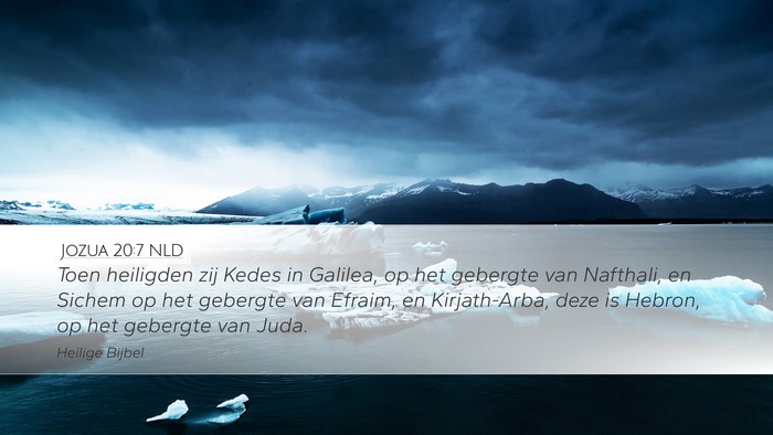 Jozua 20:7 NLD Bible Verse Image
