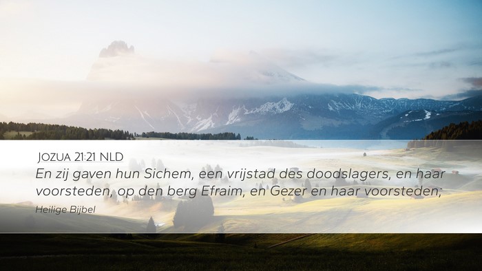 Jozua 21:21 NLD Bible Verse Image