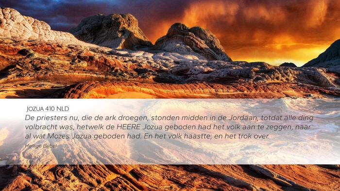 Jozua 4:10 NLD Bible Verse Image