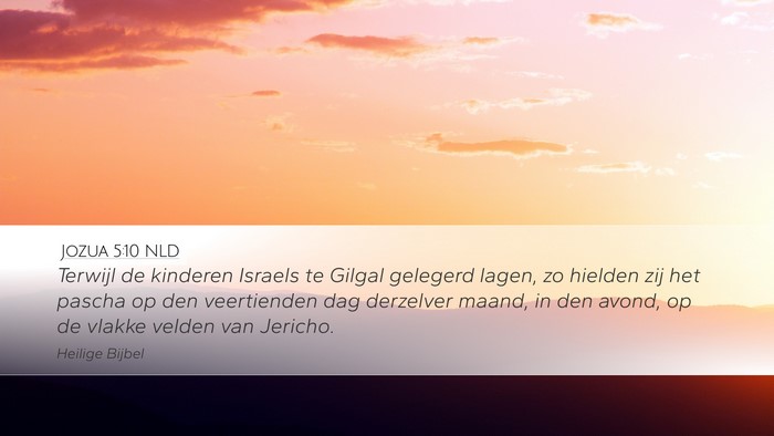Jozua 5:10 NLD Bible Verse Image