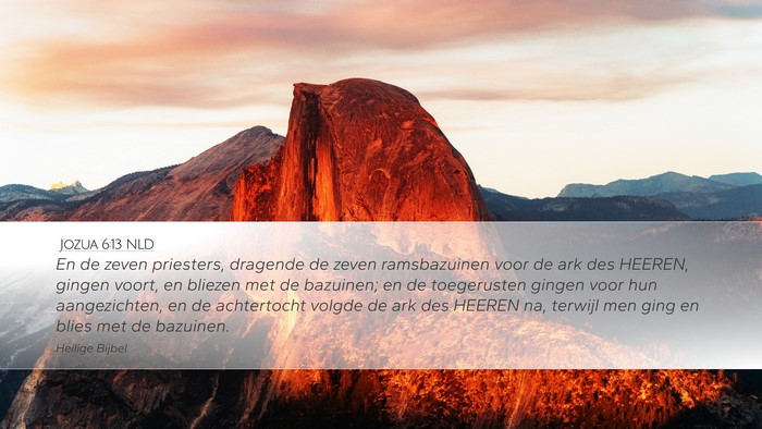 Jozua 6:13 NLD Bible Verse Image