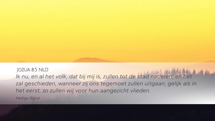 Jozua 8:5 NLD Bible Verse Image