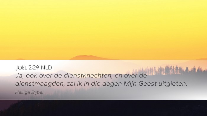 Joël 2:29 NLD Desktop Wallpaper - Ja, ook over de dienstknechten, en over de - Desktop Bible Verse Wallpaper