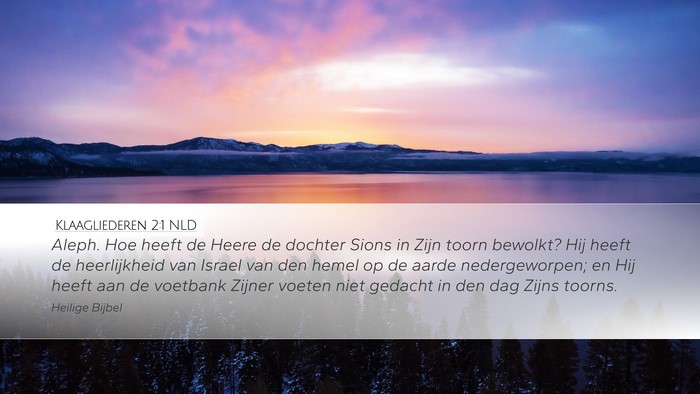 Klaagliederen 2:1 NLD Bible Verse Image