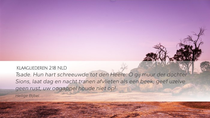 Klaagliederen 2:18 NLD Bible Verse Image