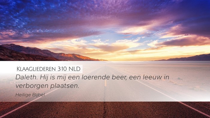 Klaagliederen 3:10 NLD Bible Verse Image