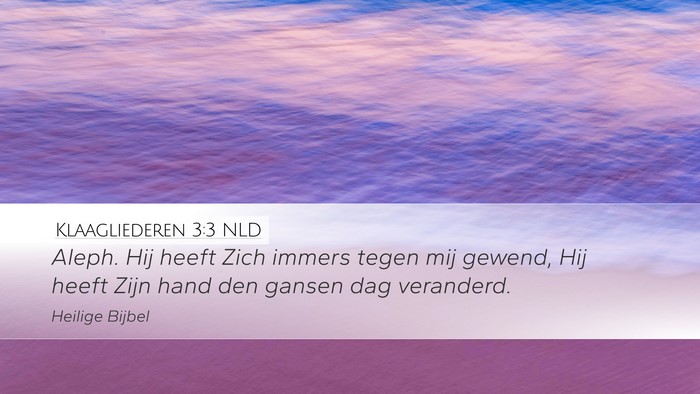 Klaagliederen 3:3 NLD Bible Verse Image