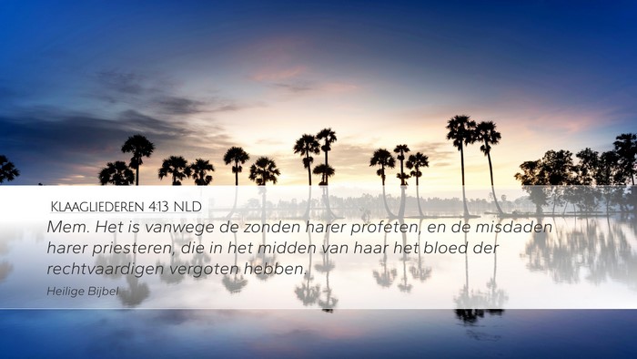 Klaagliederen 4:13 NLD Bible Verse Image
