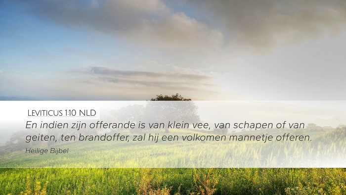 Leviticus 1:10 NLD Bible Verse Image
