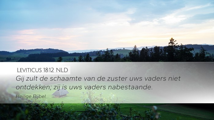 Leviticus 18:12 NLD Bible Verse Image