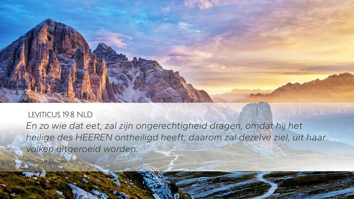 Leviticus 19:8 NLD Bible Verse Image