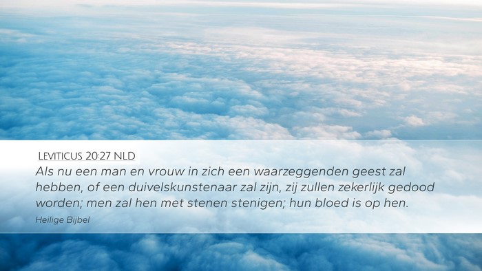 Leviticus 20:27 NLD Bible Verse Image