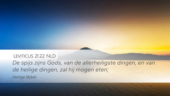 Leviticus 21:22 NLD Bible Verse Image