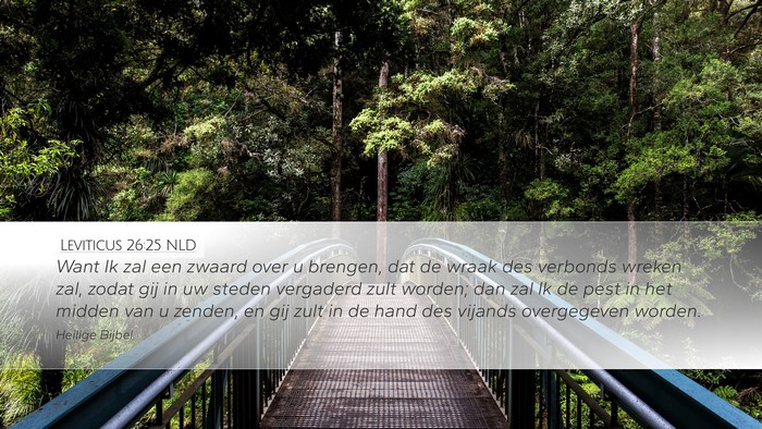 Leviticus 26:25 NLD Bible Verse Image