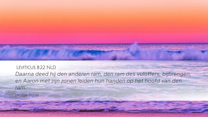 Leviticus 8:22 NLD Bible Verse Image