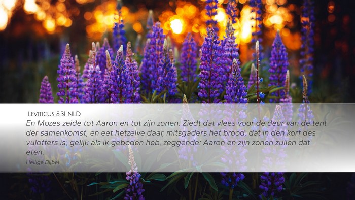 Leviticus 8:31 NLD Bible Verse Image