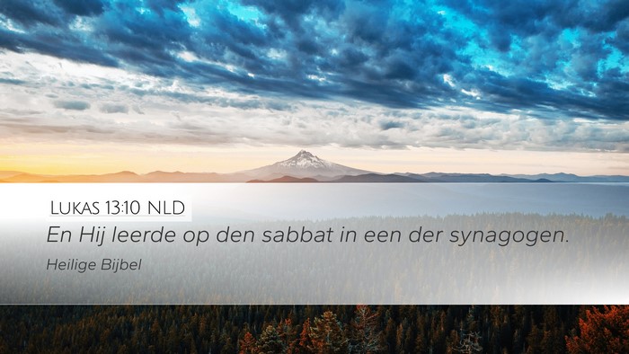 Lukas 13:10 NLD Bible Verse Image