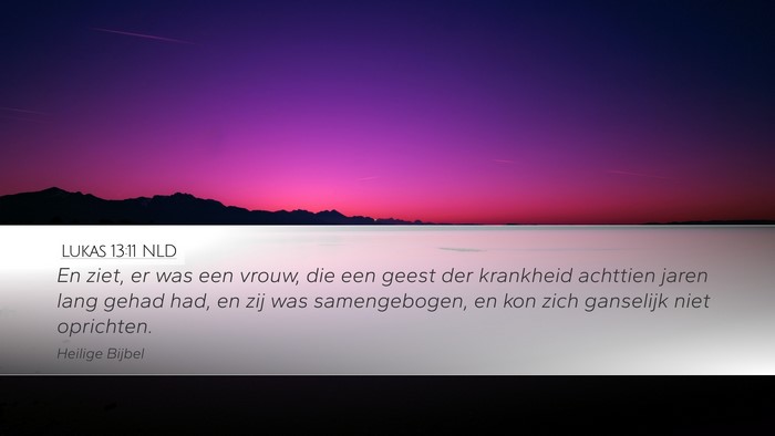 Lukas 13:11 NLD Bible Verse Image