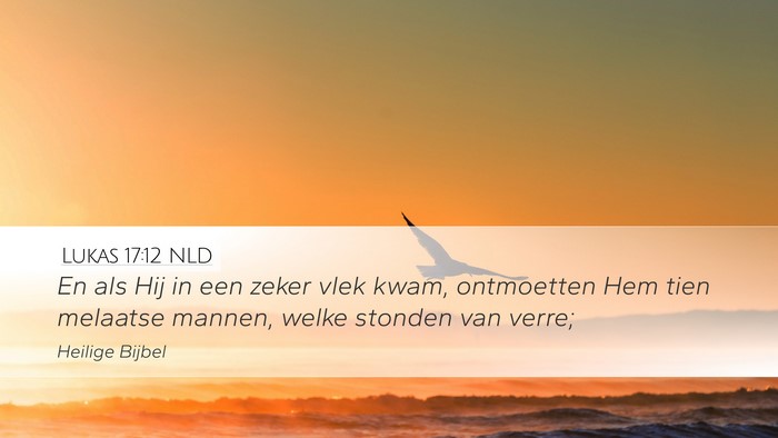 Lukas 17:12 NLD Bible Verse Image